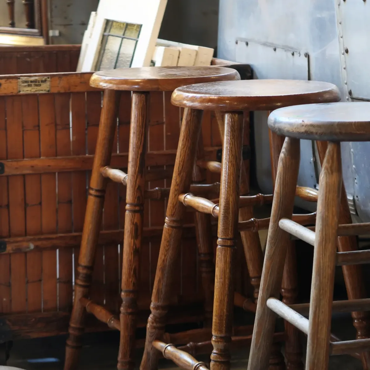 ビンテージ ウッドスツール