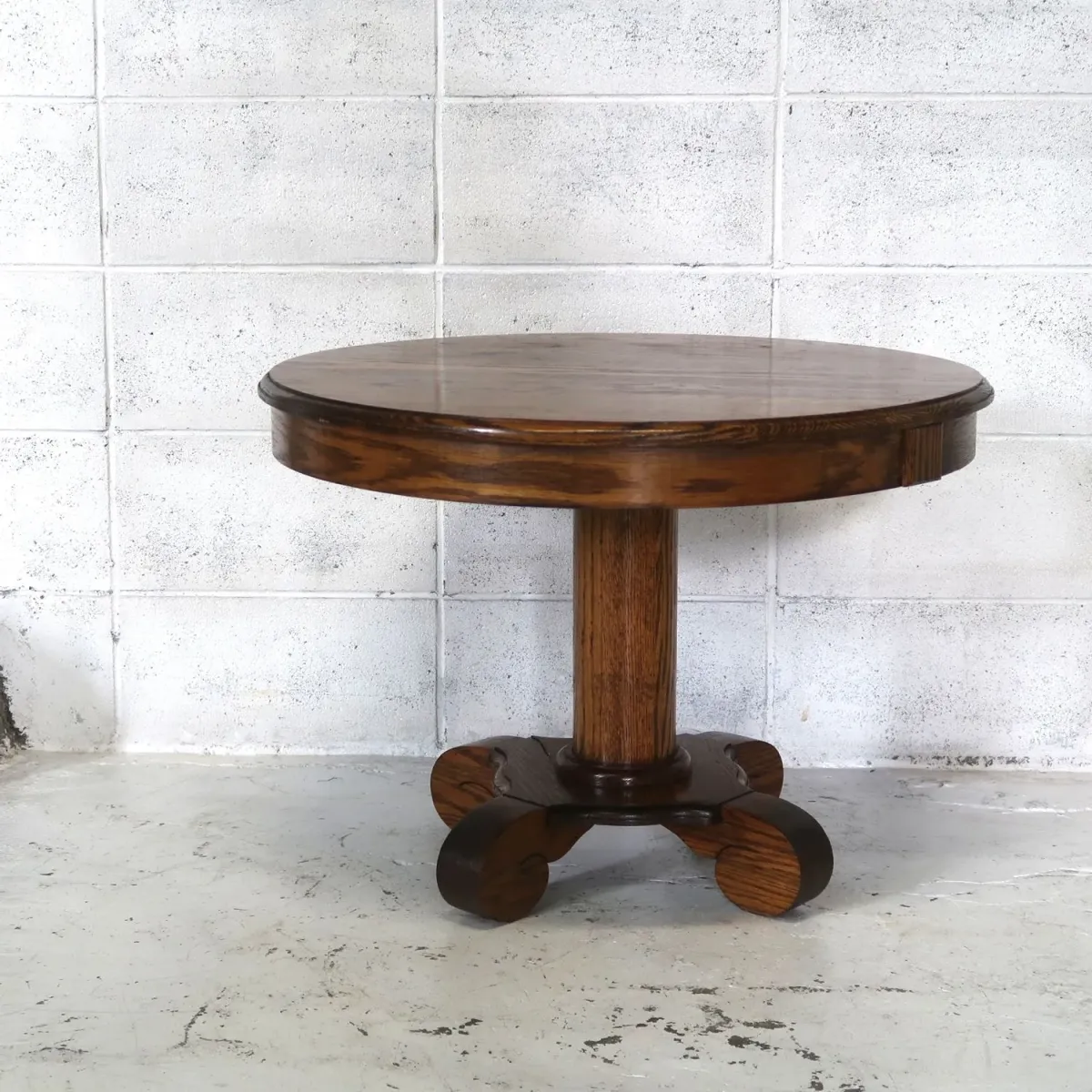 アンティーク ラウンドサイドテーブル