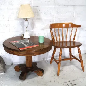 アンティーク ラウンドサイドテーブル