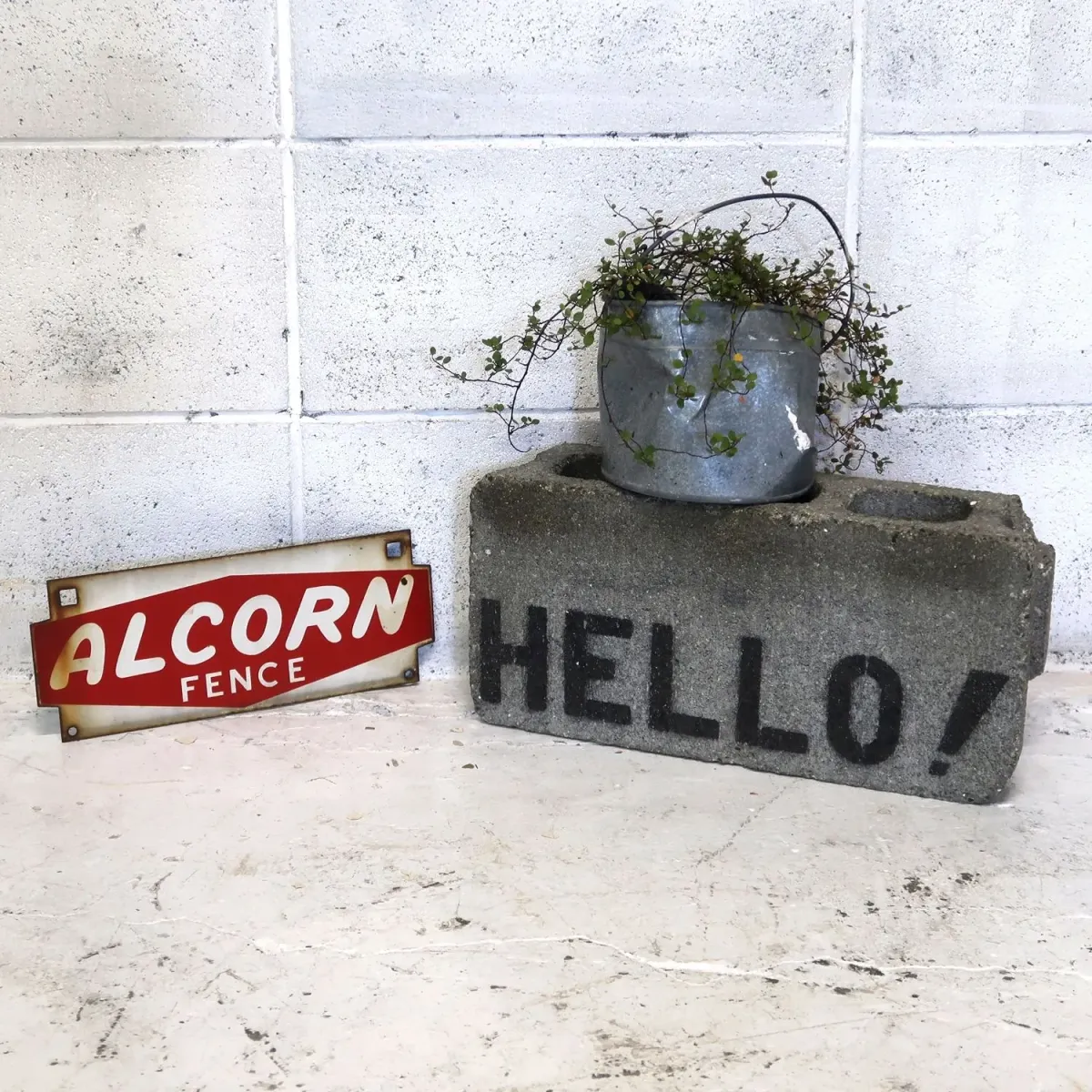 ALCORN FENCE ビンテージ ホーローサイン