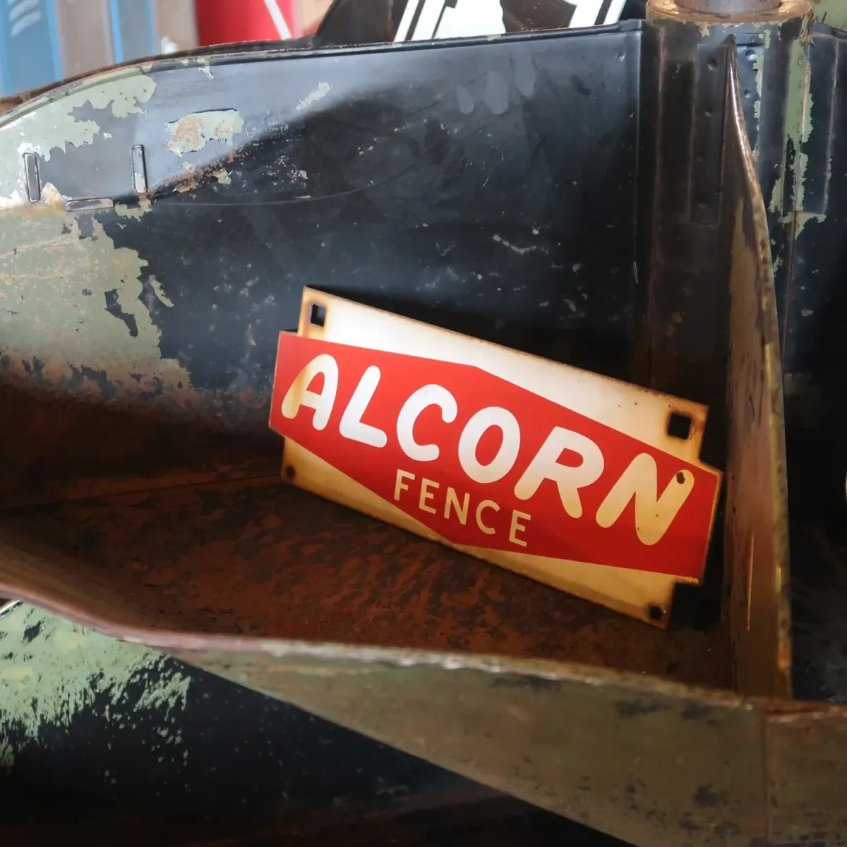 ALCORN FENCE ビンテージ ホーローサイン