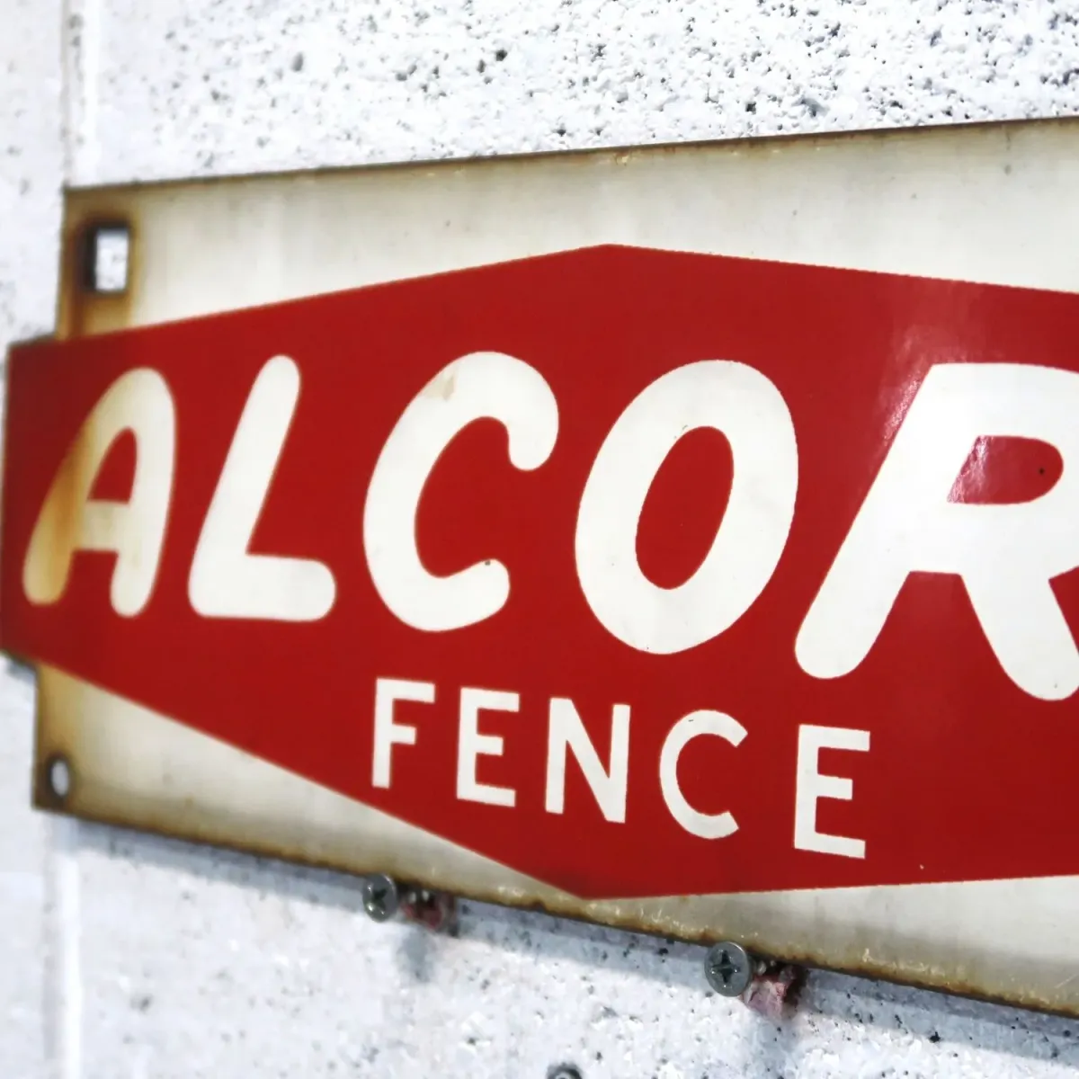ALCORN FENCE ビンテージ ホーローサイン
