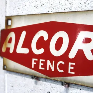 ALCORN FENCE ビンテージ ホーローサイン