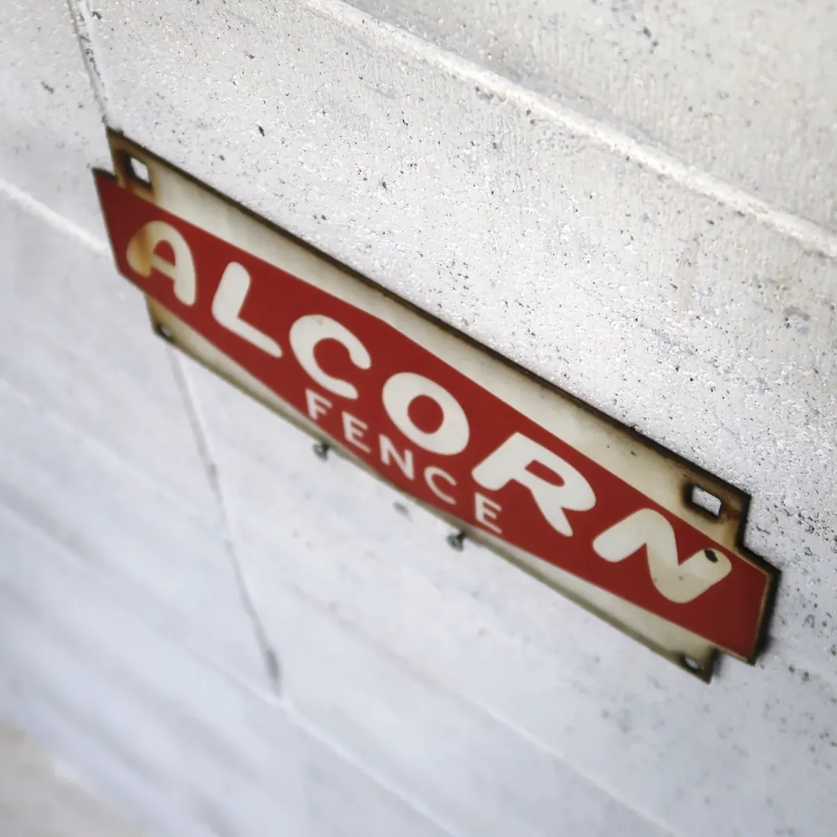 ALCORN FENCE ビンテージ ホーローサイン