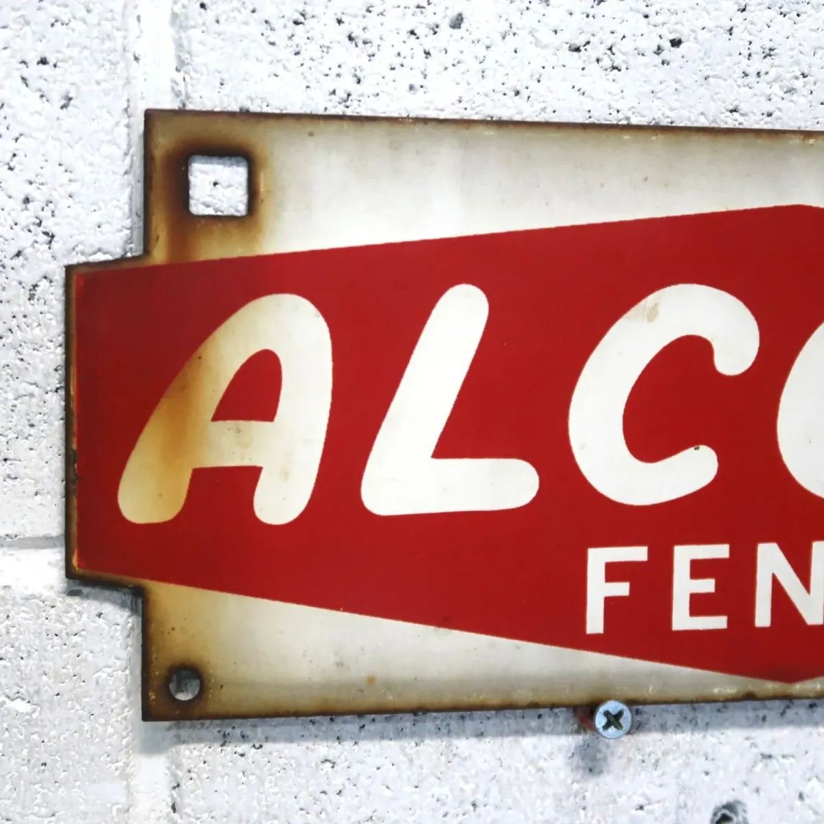 ALCORN FENCE ビンテージ ホーローサイン