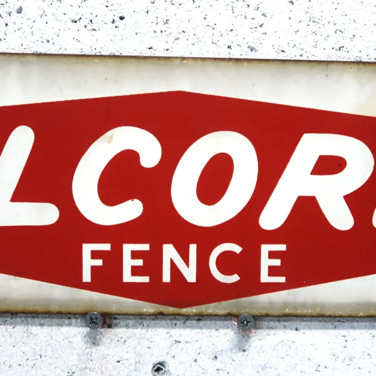 ALCORN FENCE ビンテージ ホーローサイン