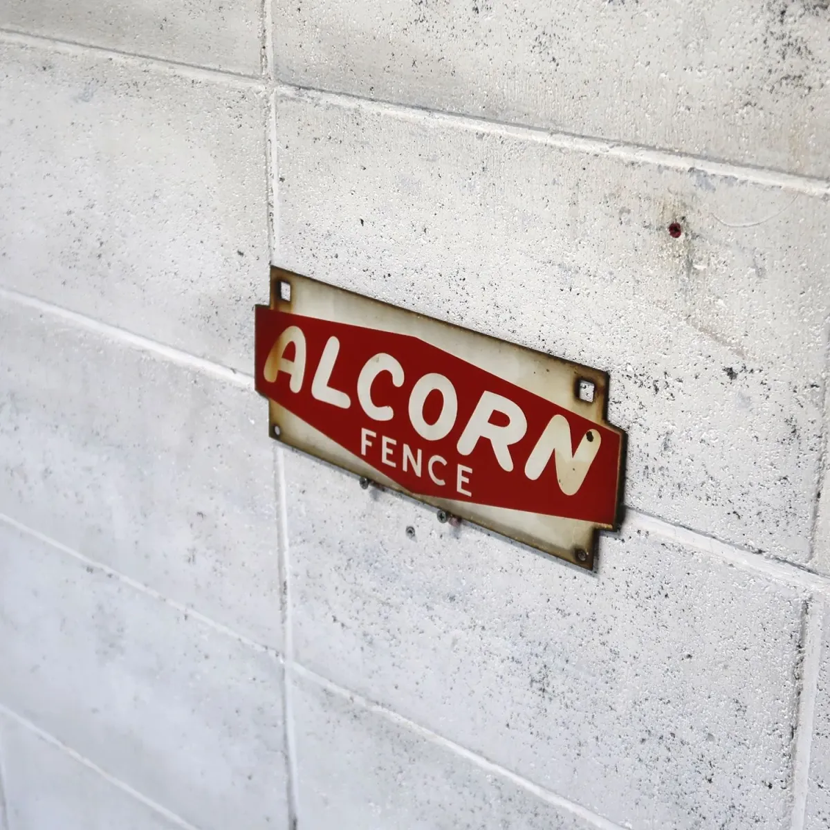 ALCORN FENCE ビンテージ ホーローサイン