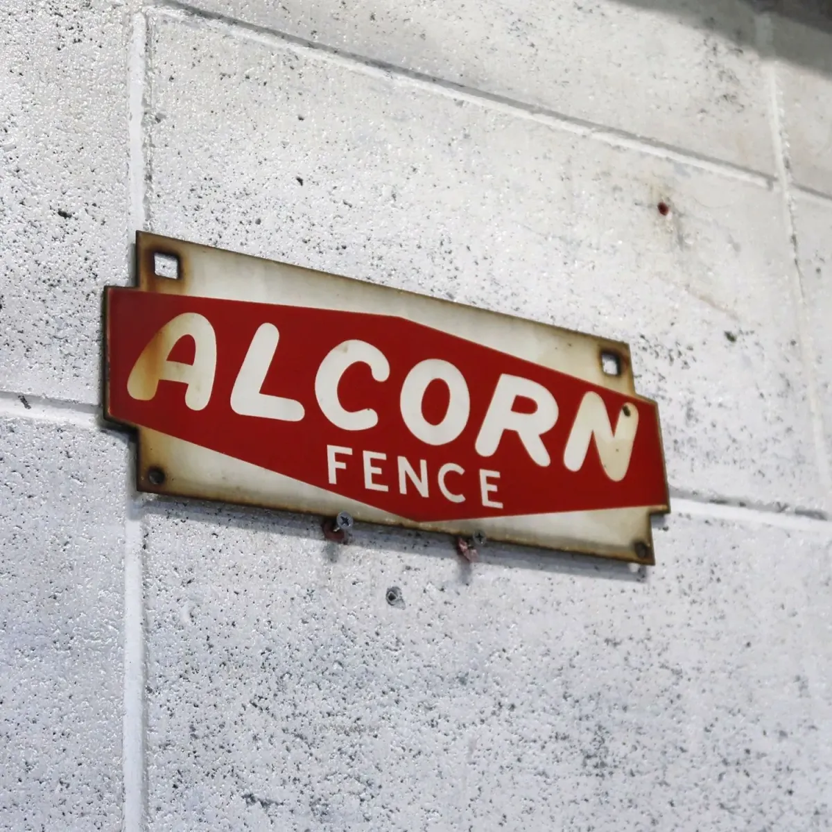 ALCORN FENCE ビンテージ ホーローサイン