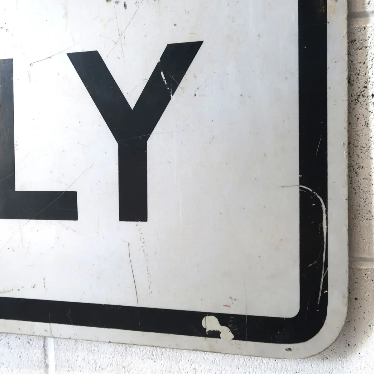 RIGHT TURN ONLY ビンテージ 大型ロードサイン