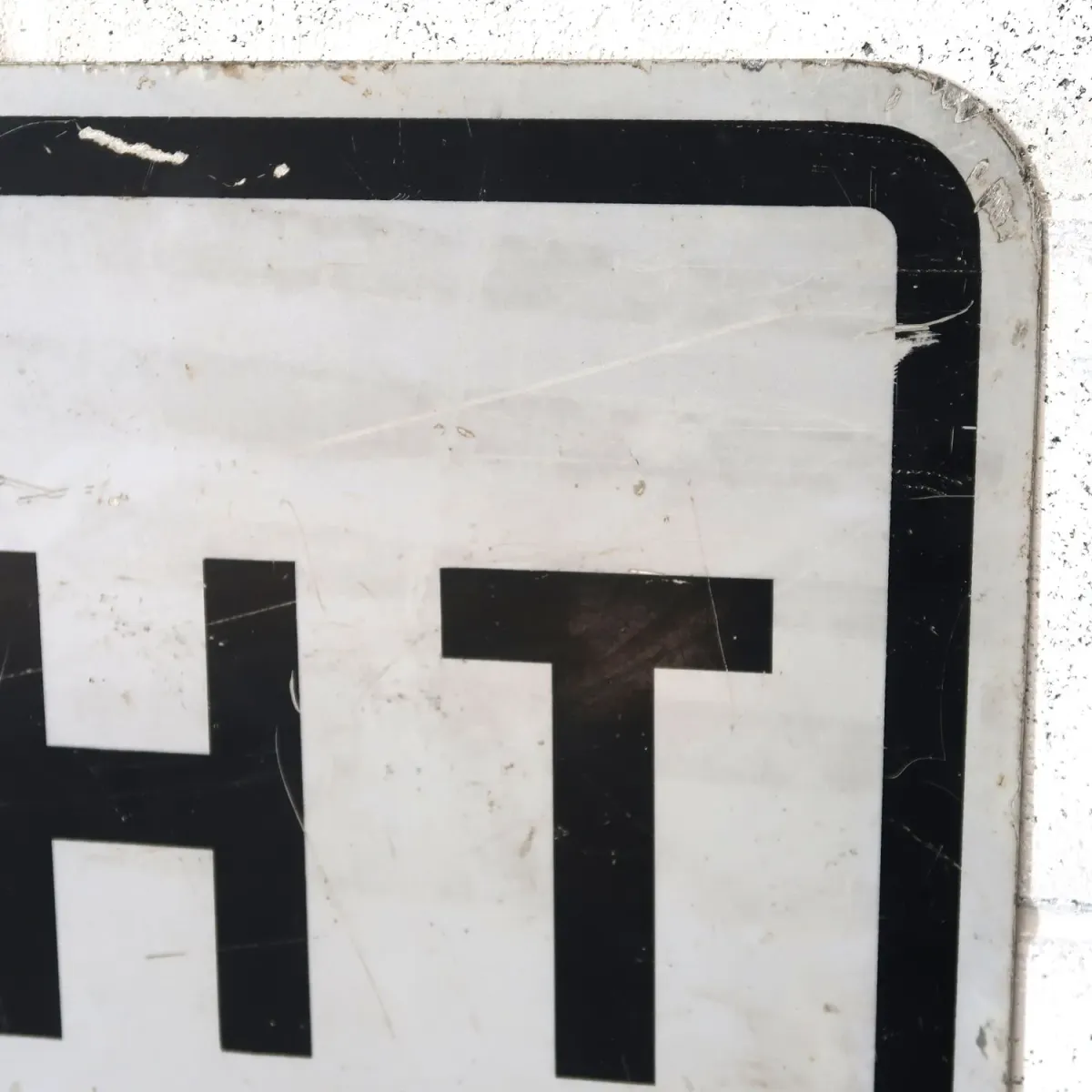 RIGHT TURN ONLY ビンテージ 大型ロードサイン