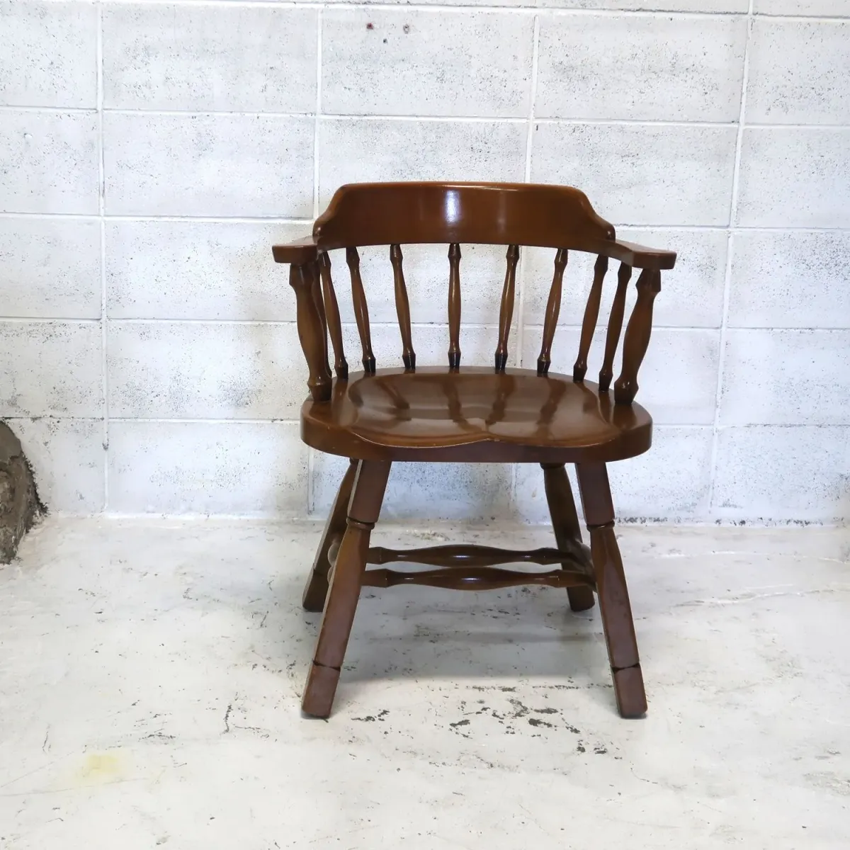 アンティーク ウッド キャプテンチェア