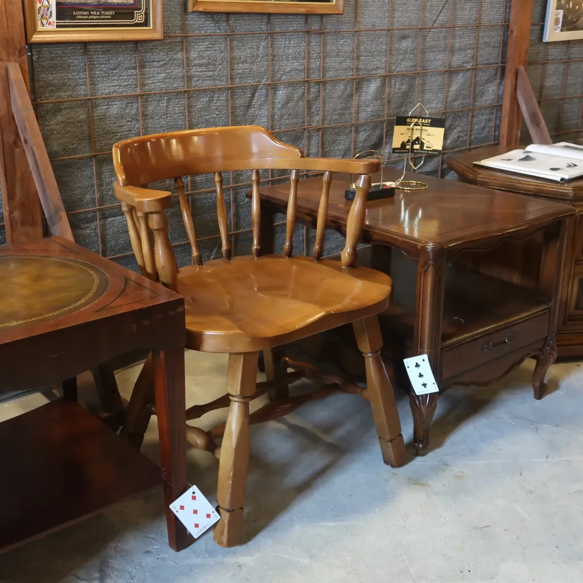 アンティーク ウッド キャプテンチェア