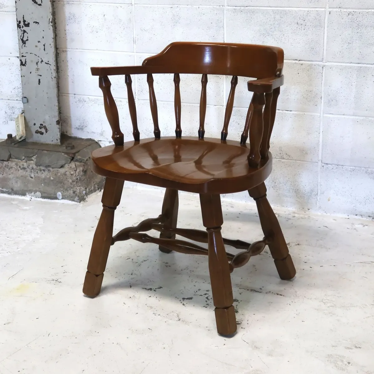 アンティーク ウッド キャプテンチェア