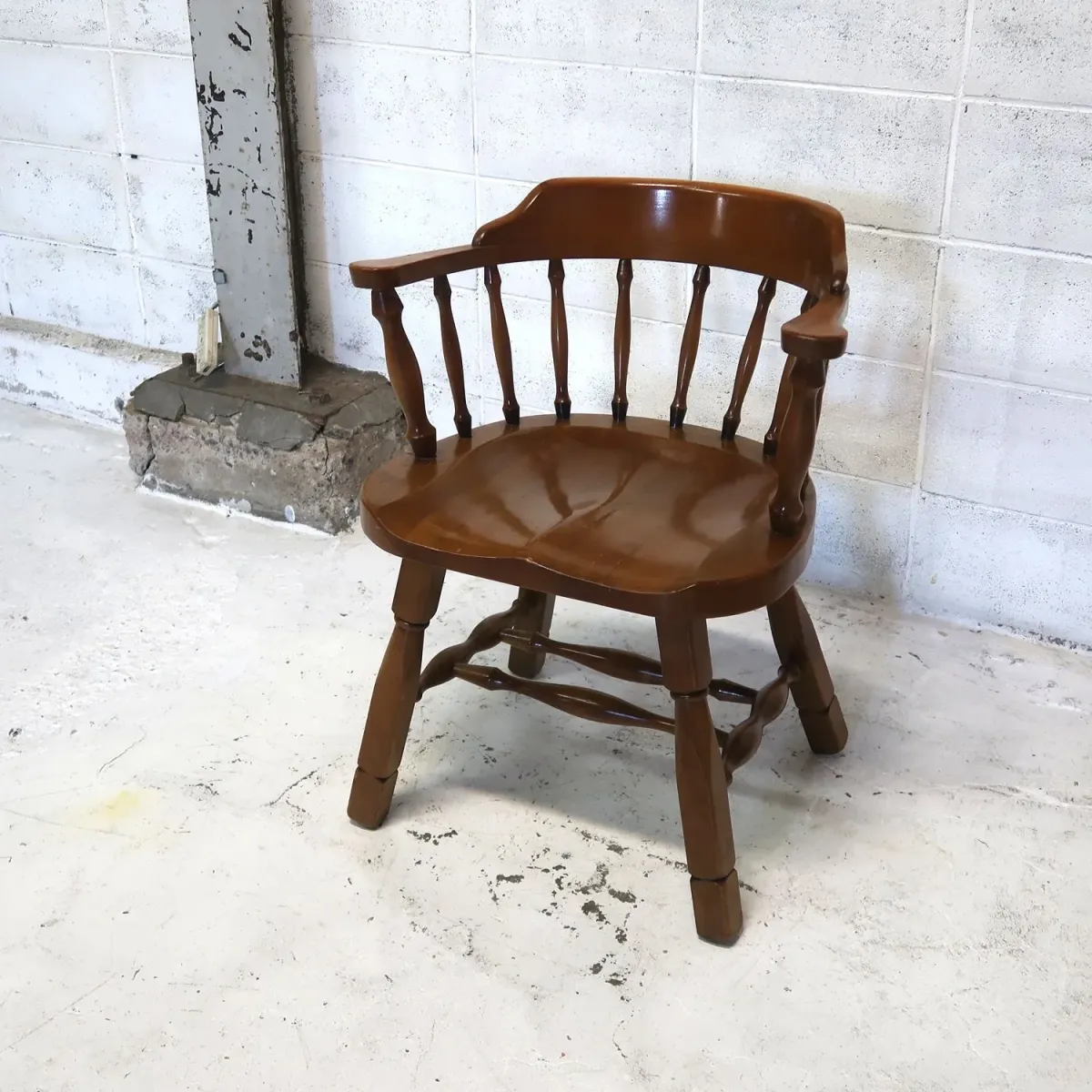 アンティーク ウッド キャプテンチェア