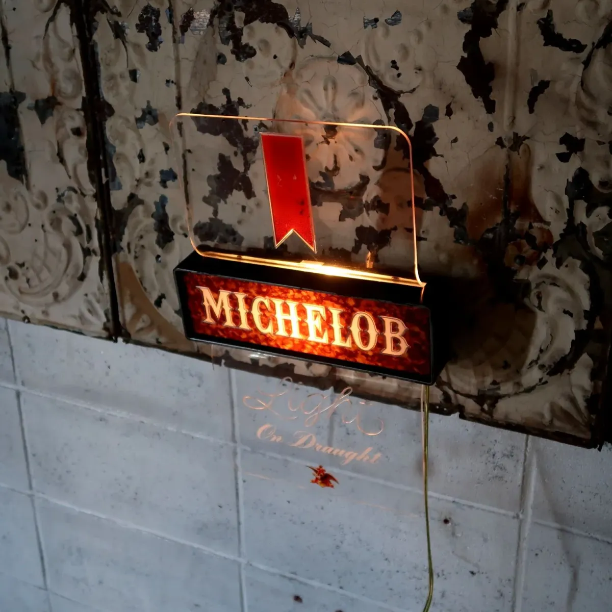 MICHELOB Light ビンテージ ライトサイン