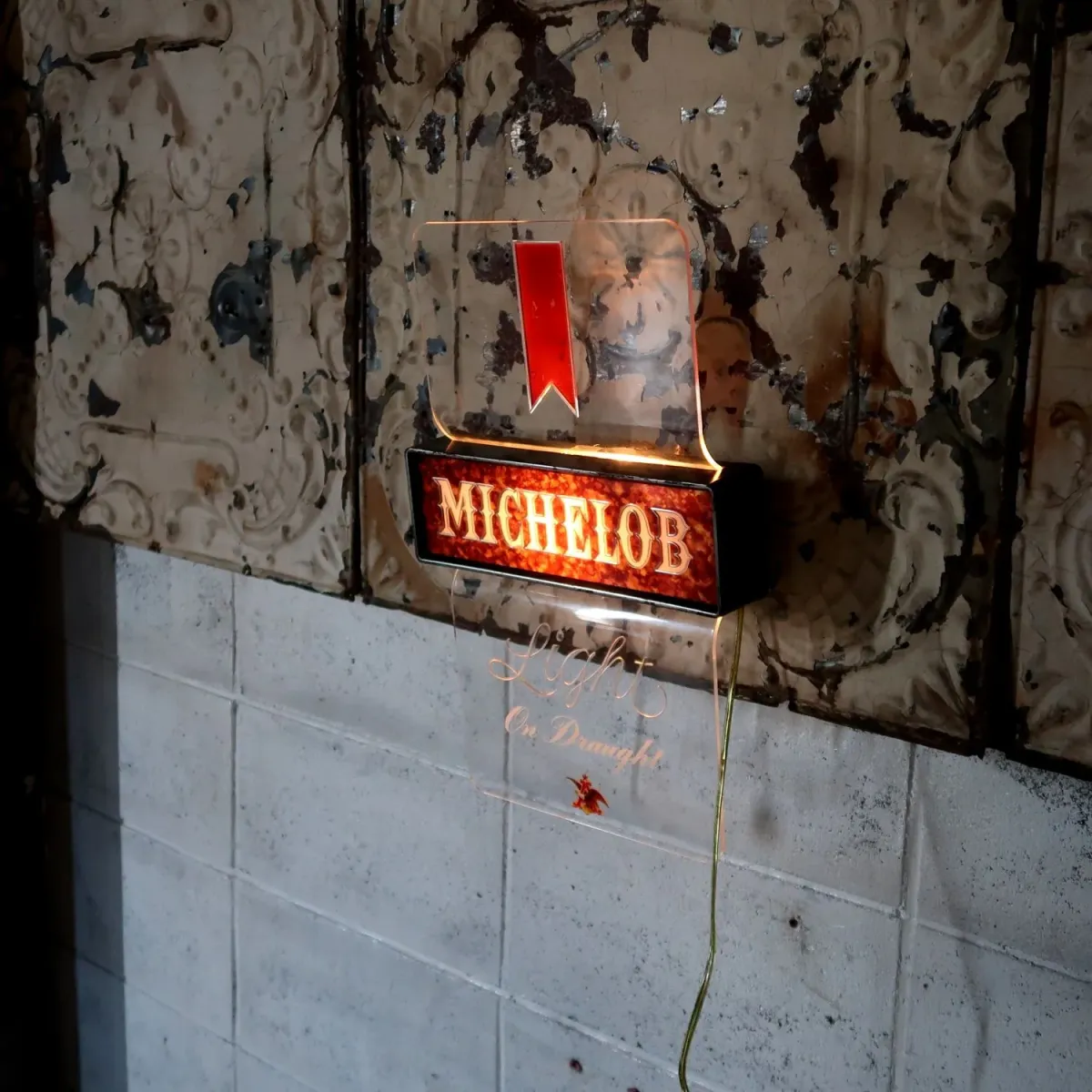 MICHELOB Light ビンテージ ライトサイン