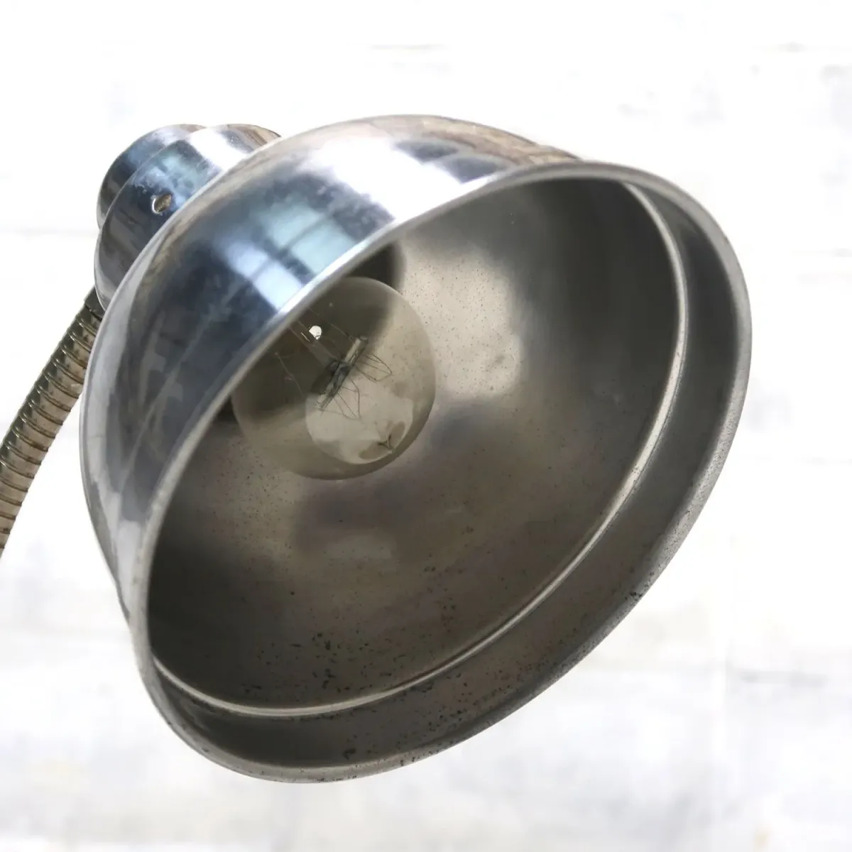 40's ビンテージ アルミシェード デスクランプ