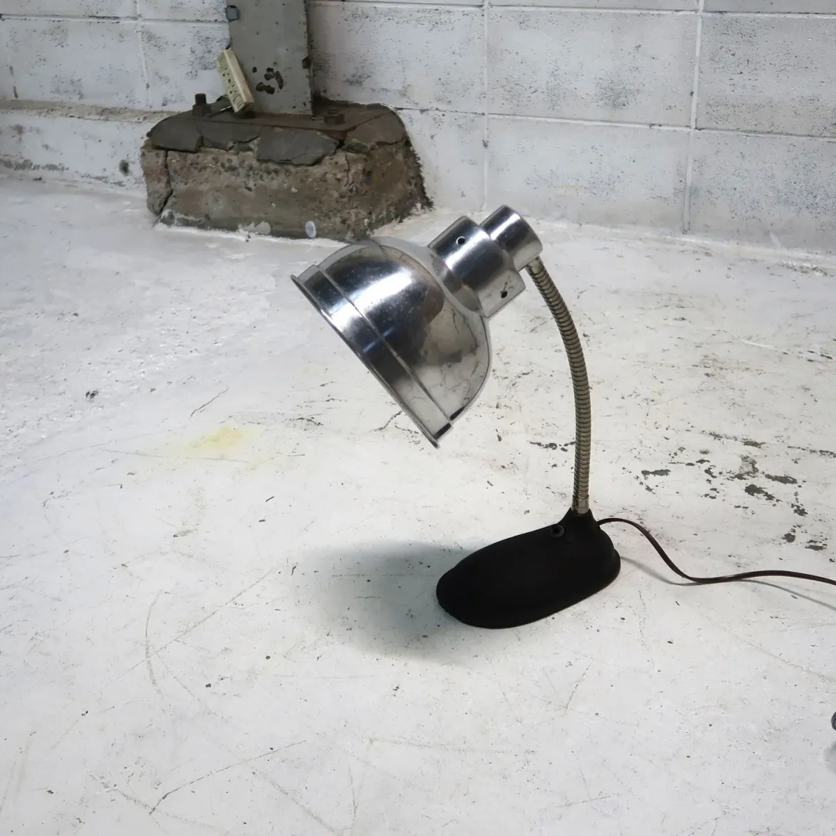 40's ビンテージ アルミシェード デスクランプ