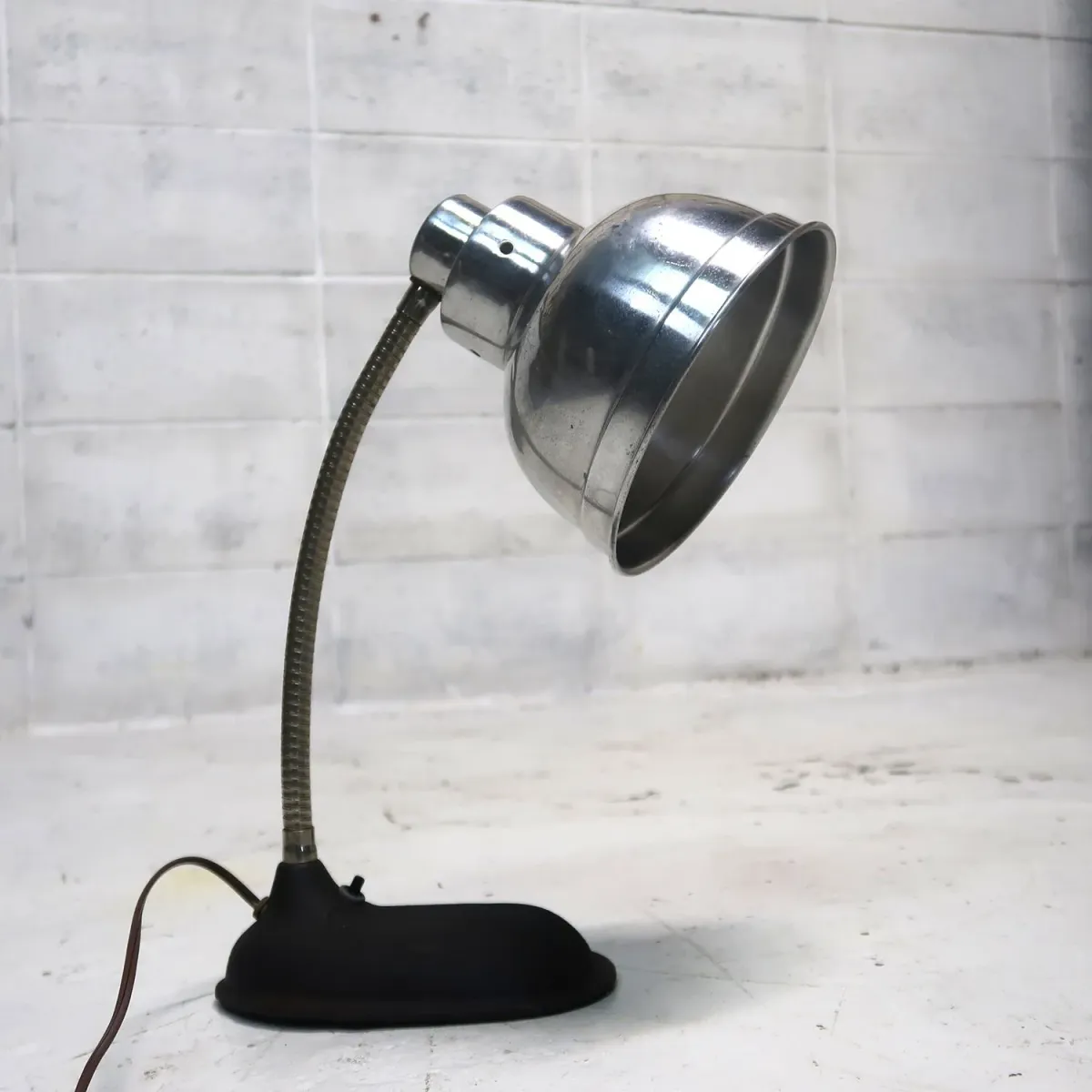 40's ビンテージ アルミシェード デスクランプ