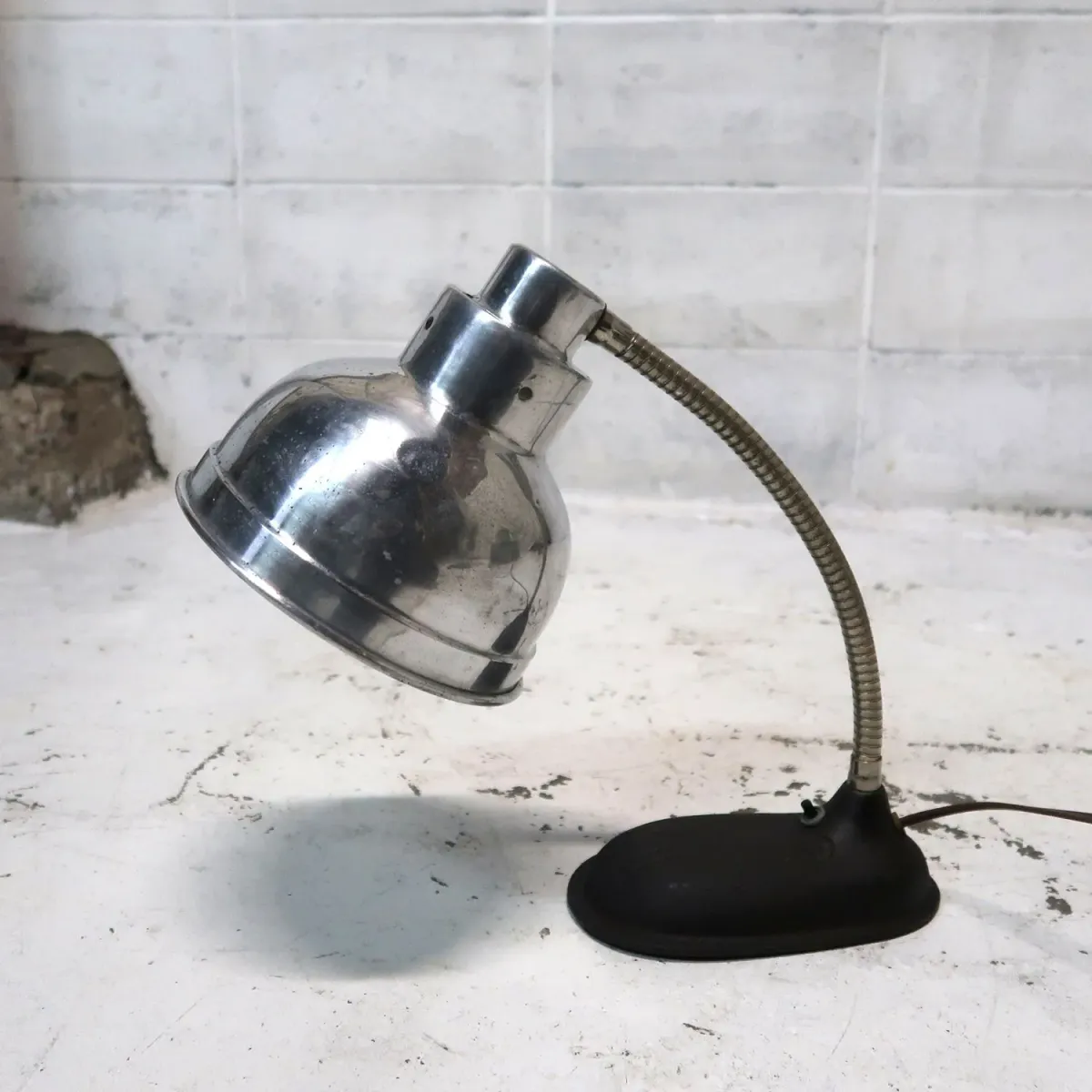 40's ビンテージ アルミシェード デスクランプ