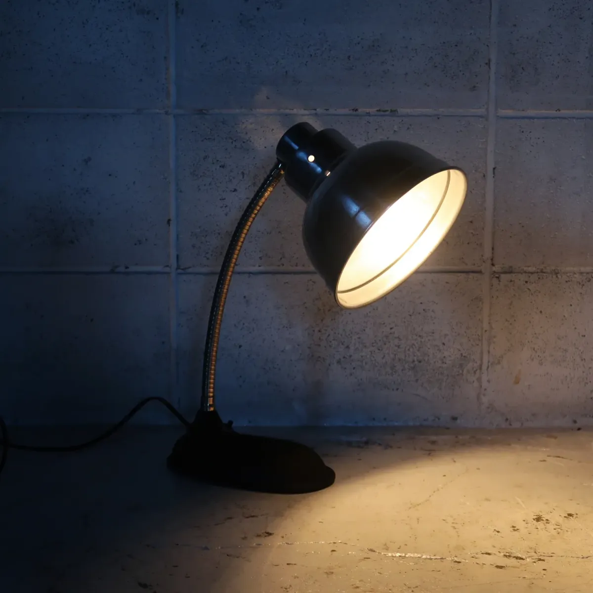 40's ビンテージ アルミシェード デスクランプ