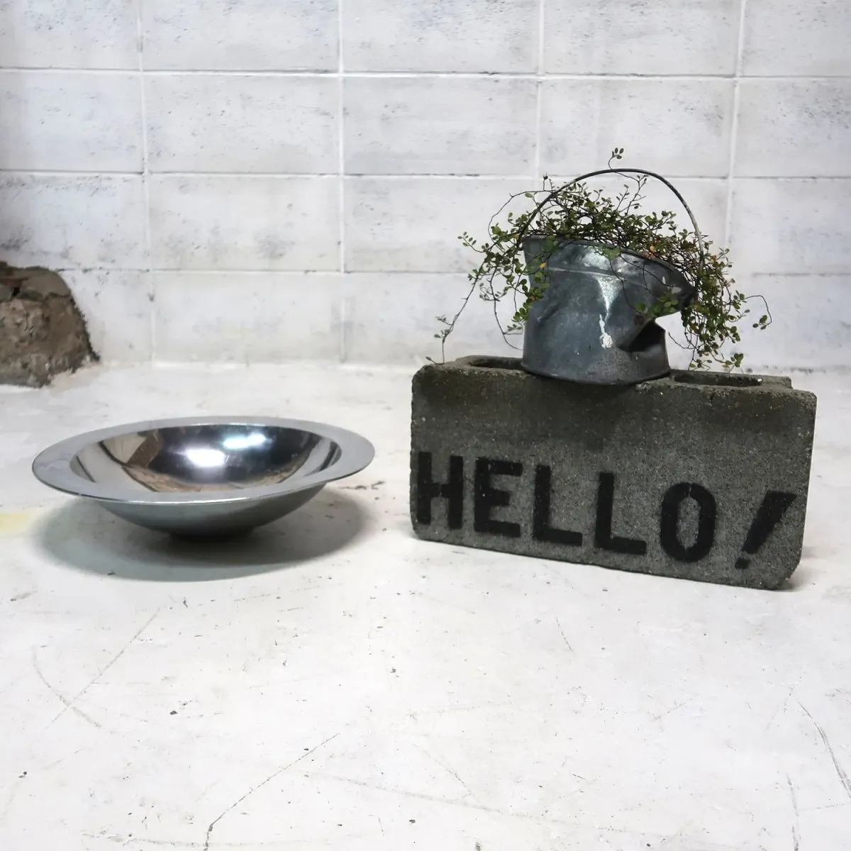 ビンテージ メタル ボウル