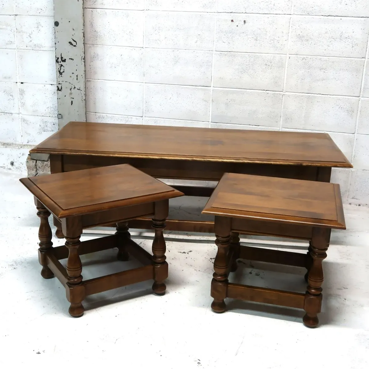 Ethan Allen アンティーク コーヒーテーブル ネストテーブル