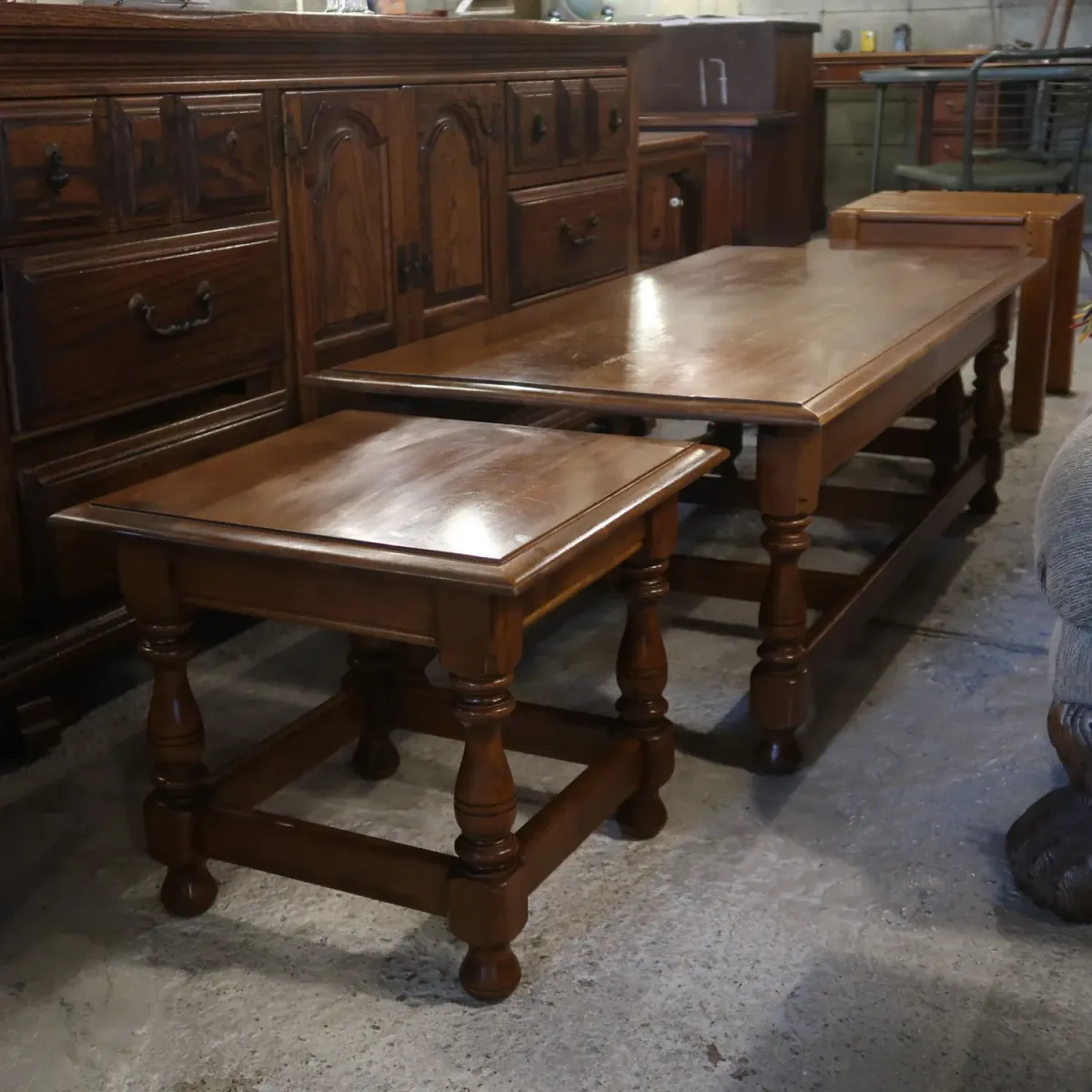 Ethan Allen アンティーク コーヒーテーブル ネストテーブル