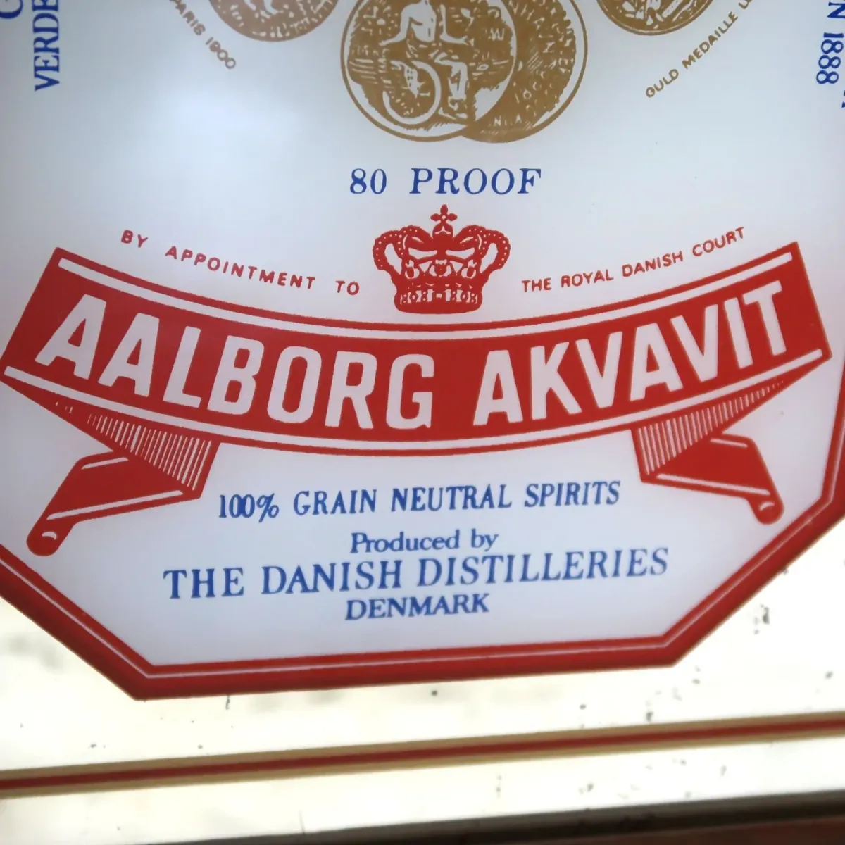 AALBORG AKVAVIT ビンテージ パブミラー