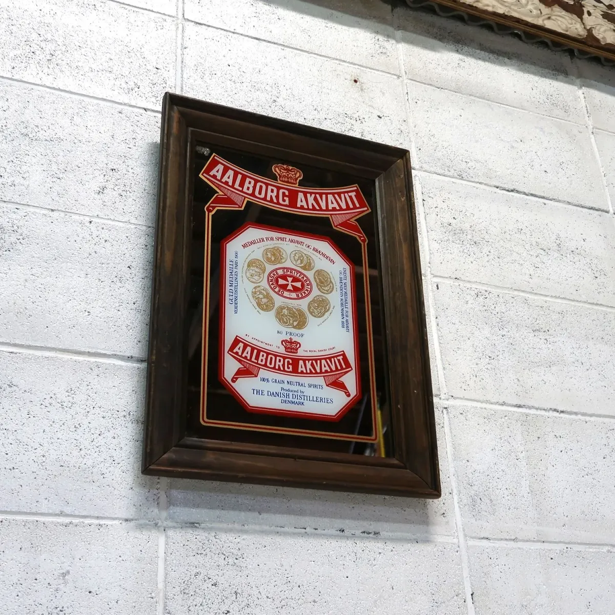 AALBORG AKVAVIT ビンテージ パブミラー