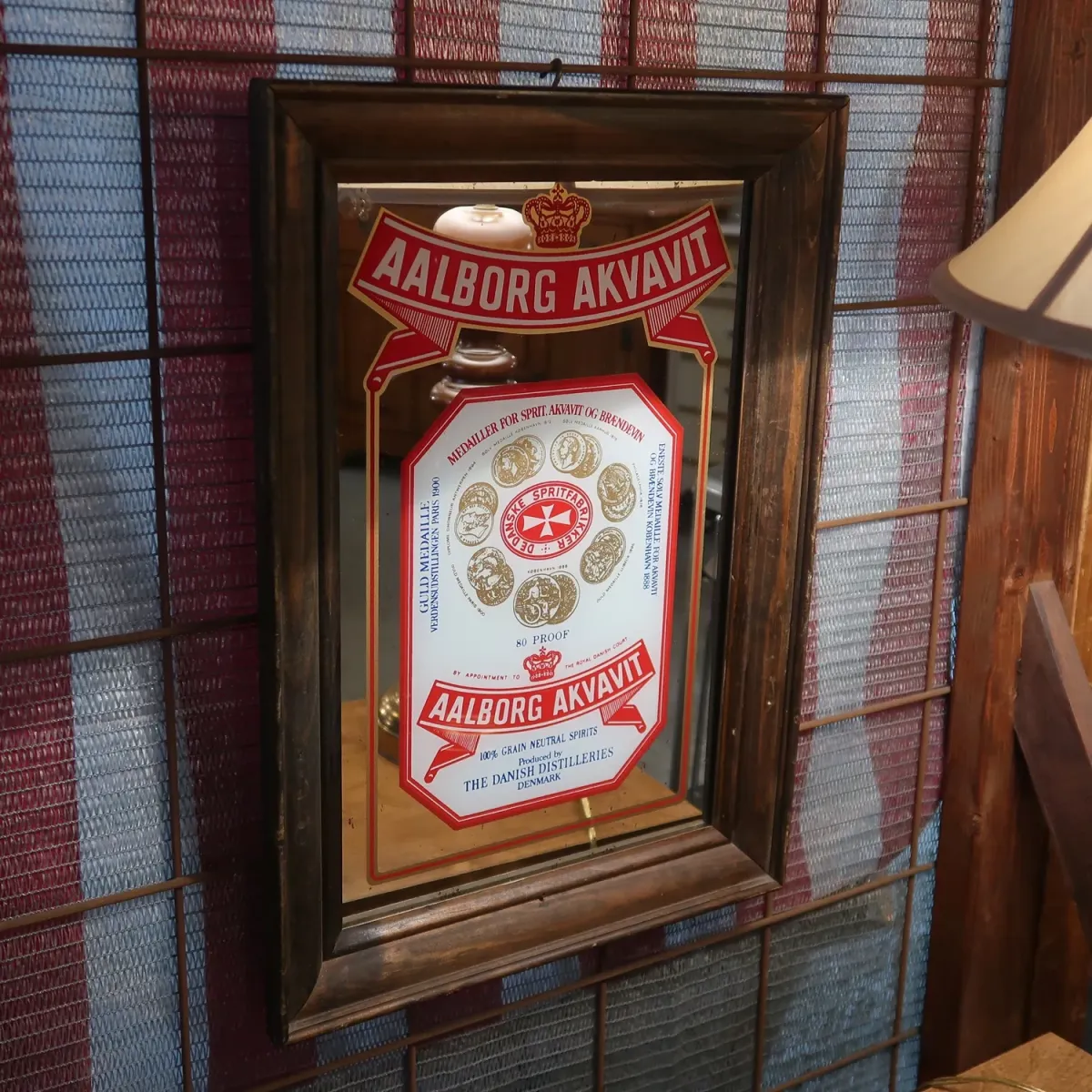 AALBORG AKVAVIT ビンテージ パブミラー