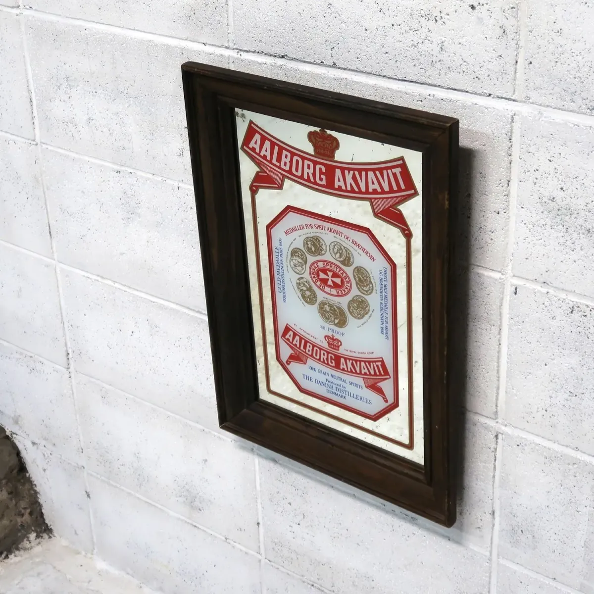 AALBORG AKVAVIT ビンテージ パブミラー