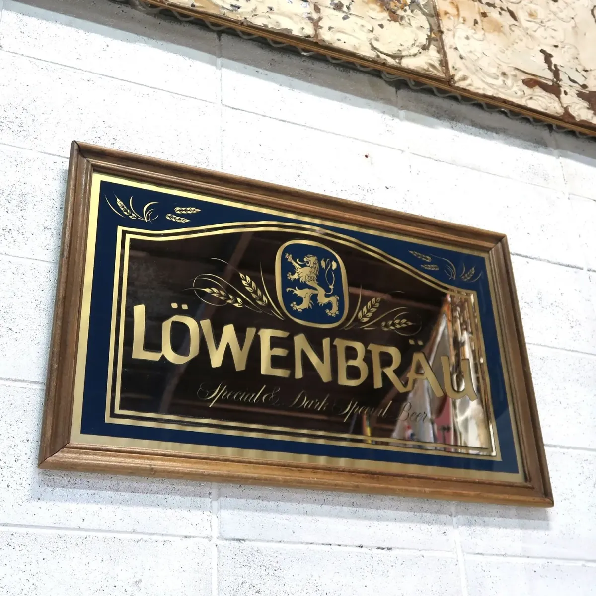 LOWENBRAU ビンテージ 大型パブミラー