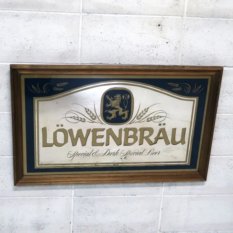 LOWENBRAU ビンテージ 大型パブミラー