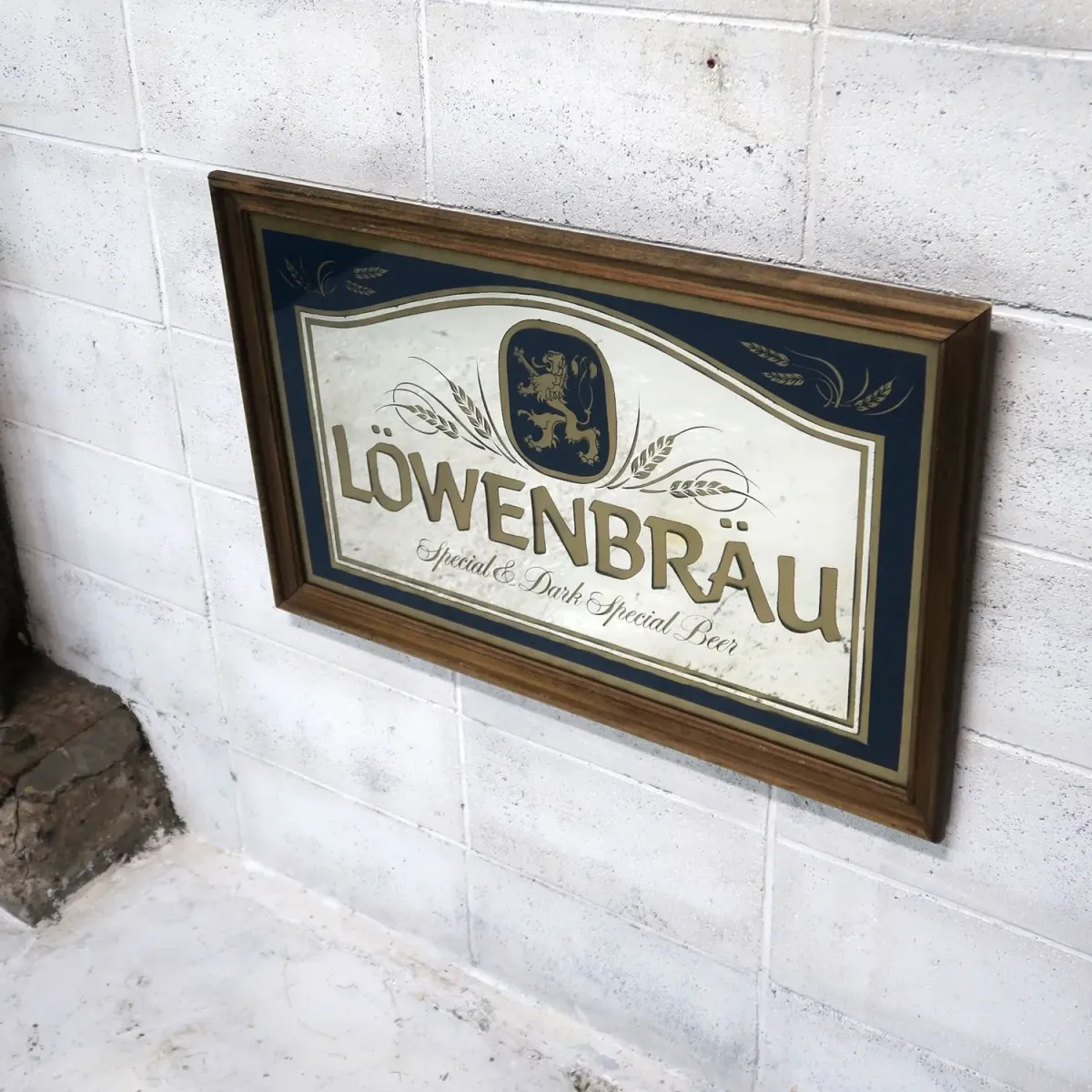 LOWENBRAU ビンテージ 大型パブミラー