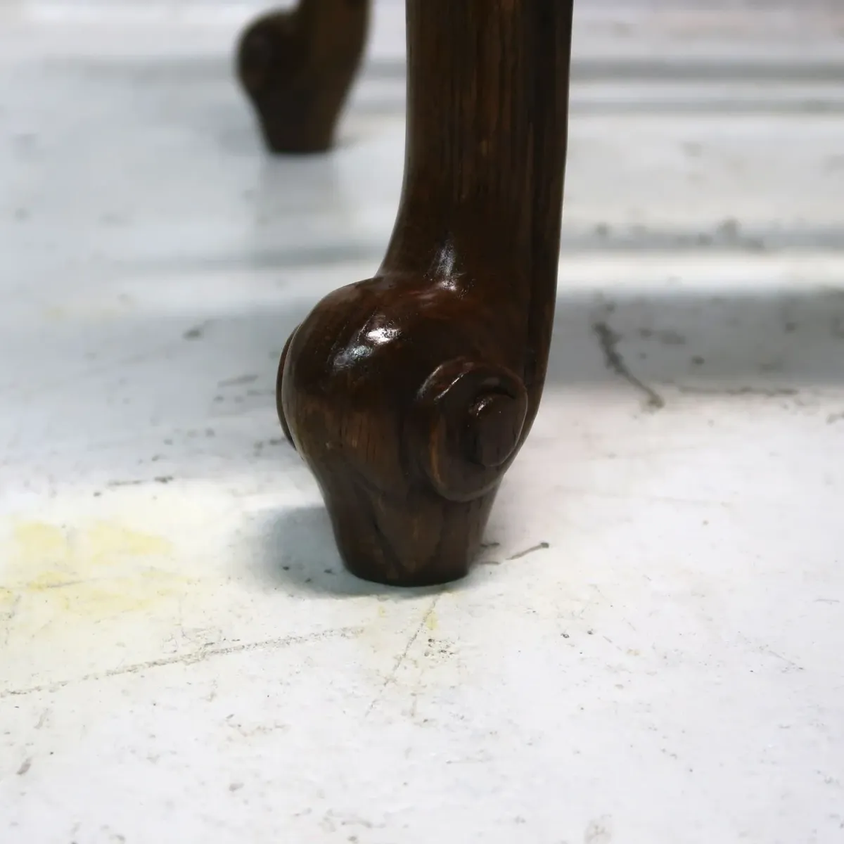 アンティーク ガラストップ サイドテーブル