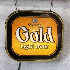 OLYMPIA GOLD ビンテージ モーションライトサイン