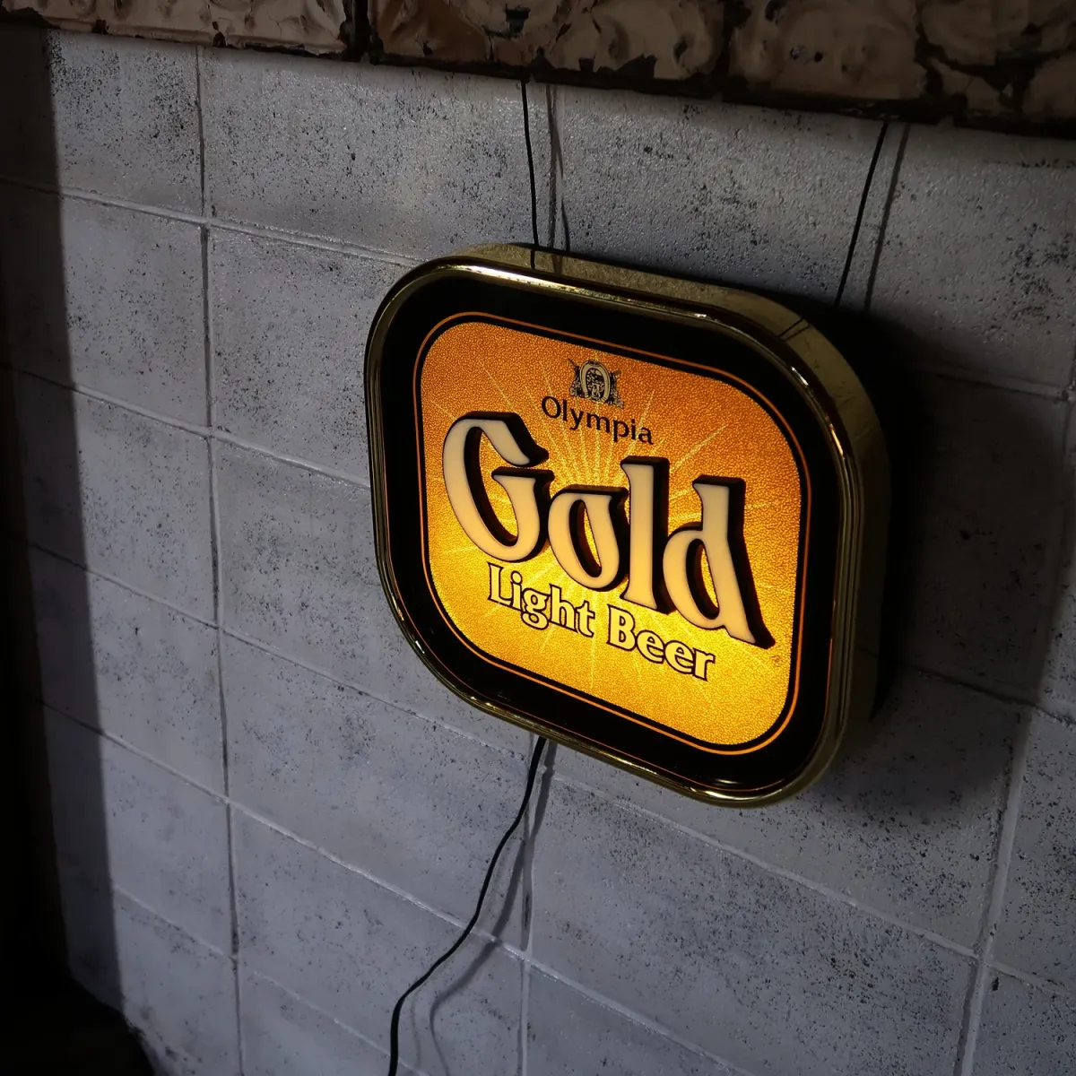 OLYMPIA GOLD ビンテージ モーションライトサイン