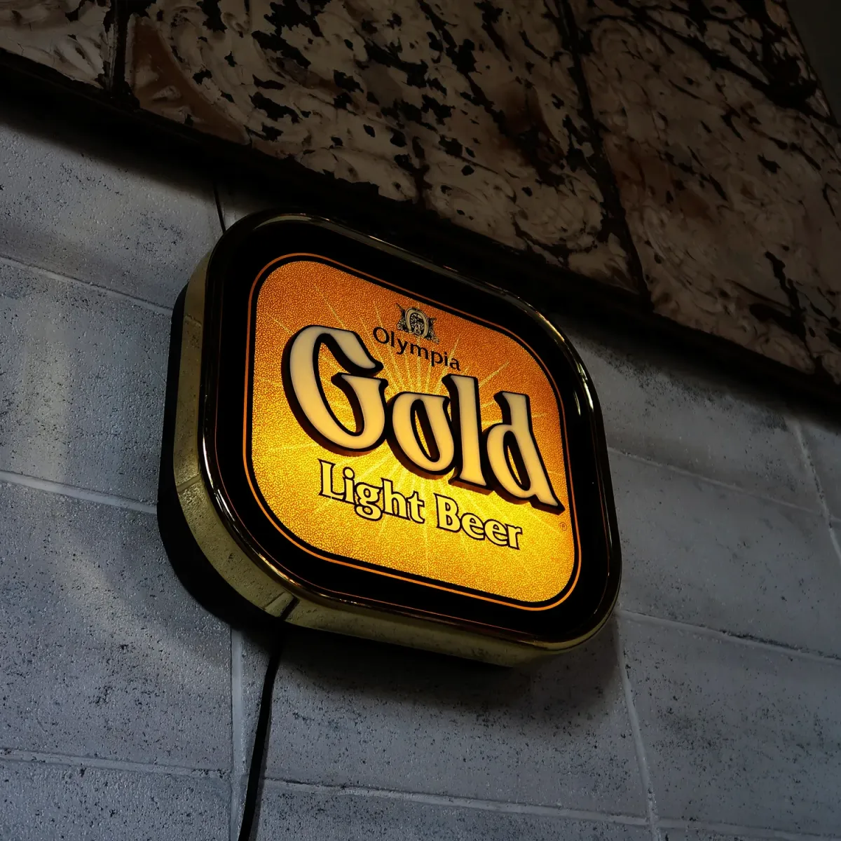 OLYMPIA GOLD ビンテージ モーションライトサイン