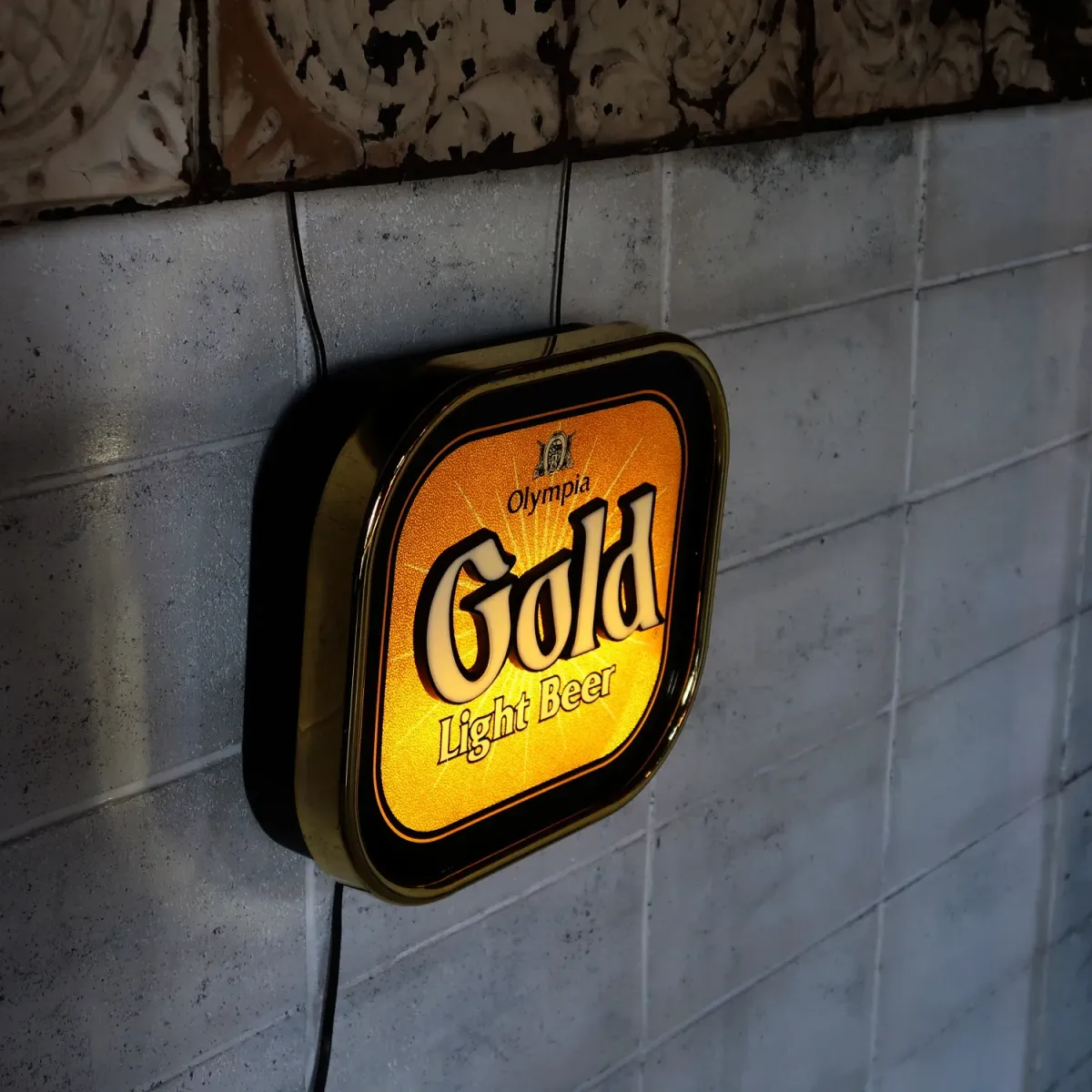 OLYMPIA GOLD ビンテージ モーションライトサイン