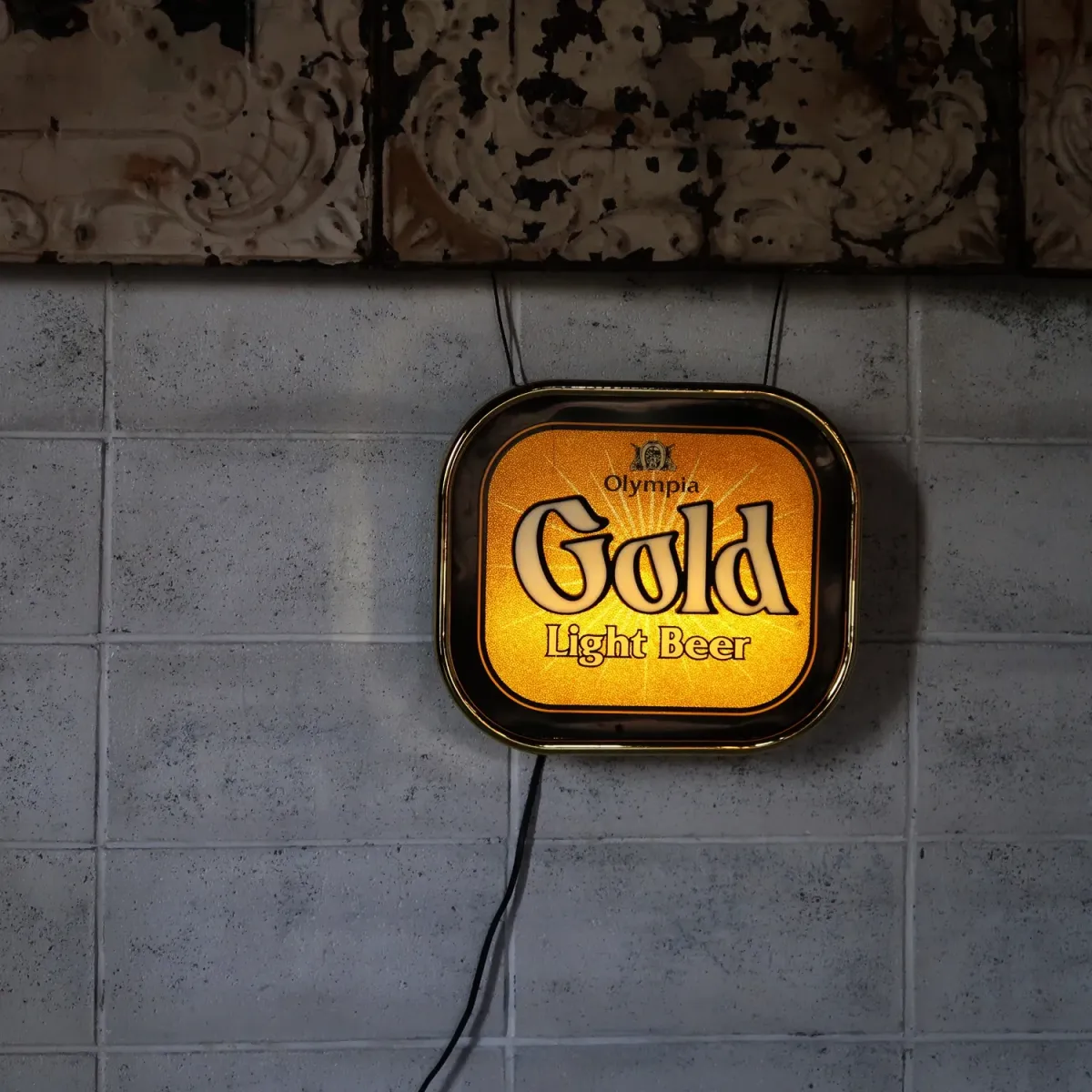 OLYMPIA GOLD ビンテージ モーションライトサイン