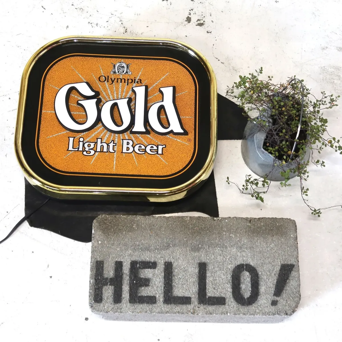 OLYMPIA GOLD ビンテージ モーションライトサイン