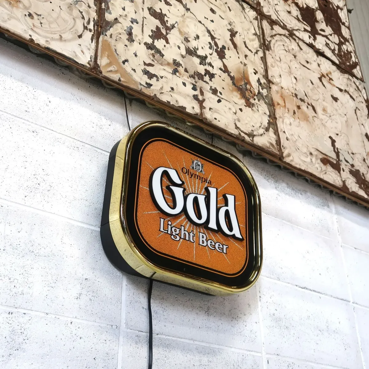 OLYMPIA GOLD ビンテージ モーションライトサイン