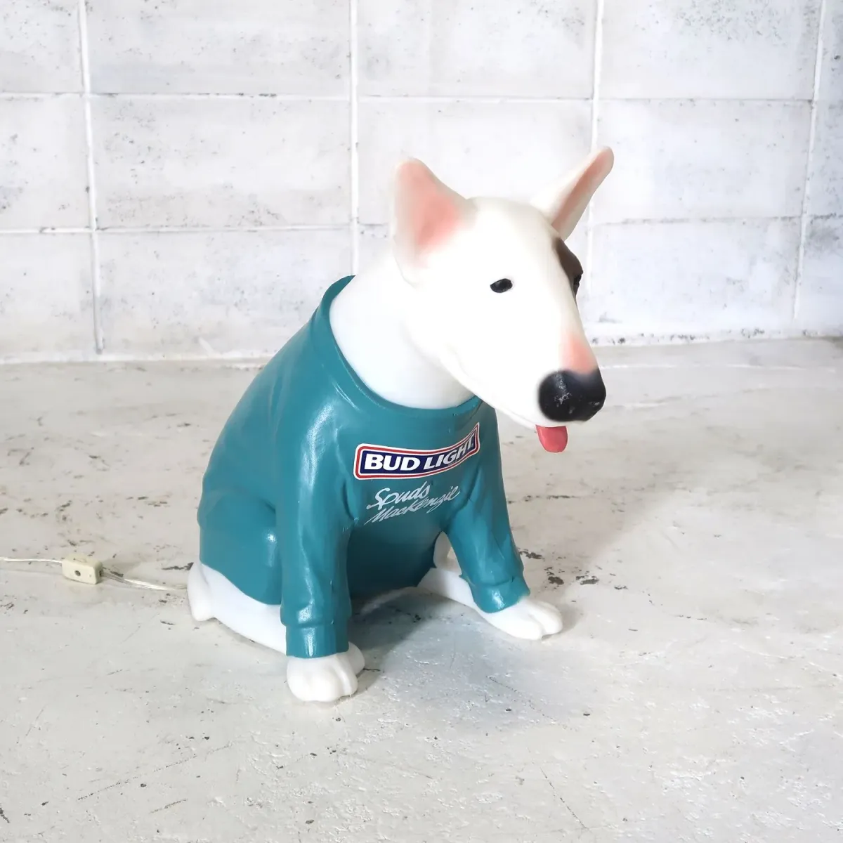 80's BUD LIGHT バド犬ライトサイン Spuds Mackenzie