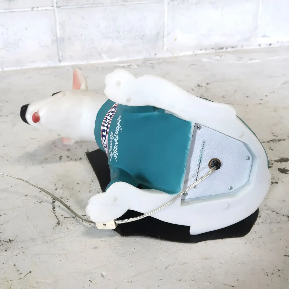 80's BUD LIGHT バド犬ライトサイン Spuds Mackenzie