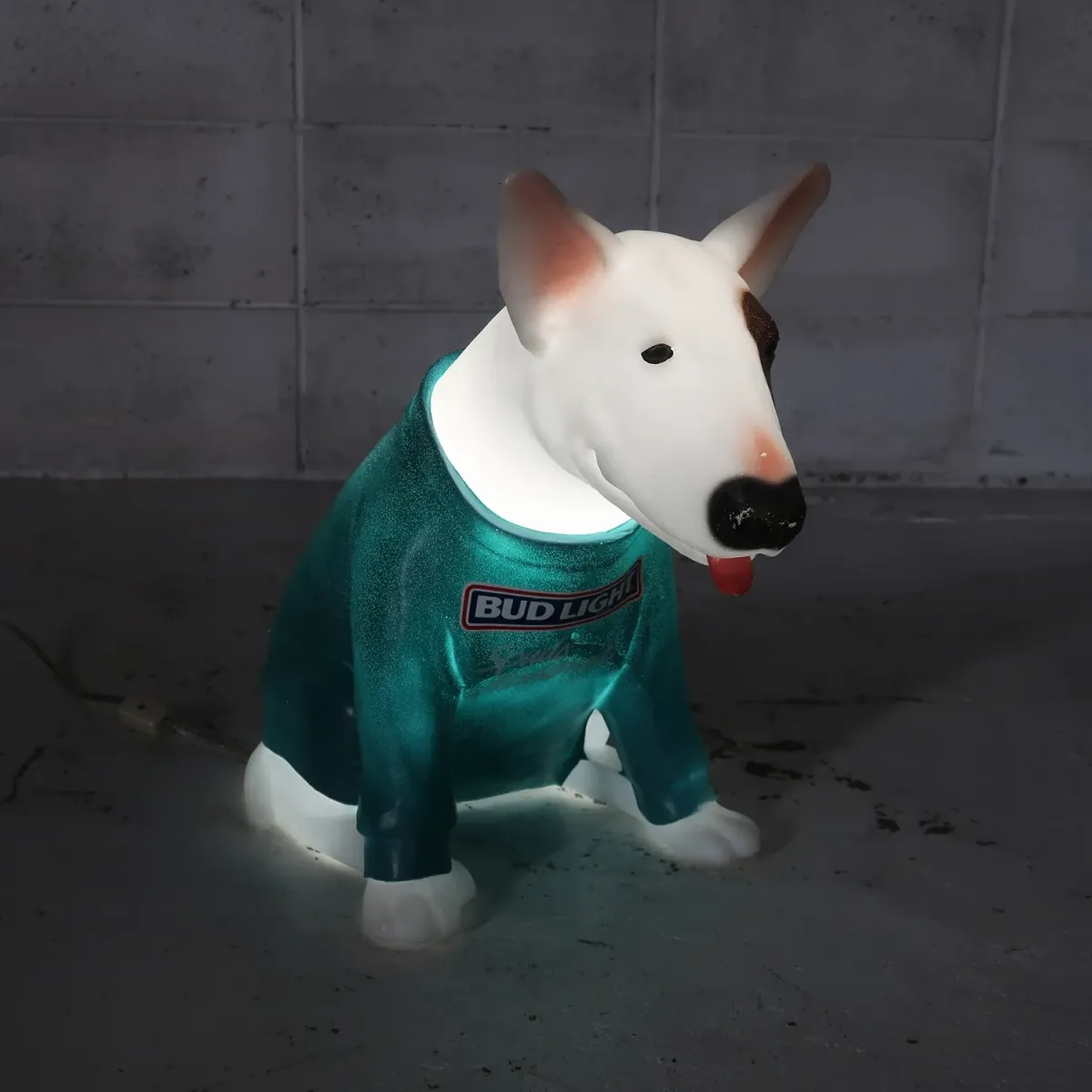 80's BUD LIGHT バド犬ライトサイン Spuds Mackenzie