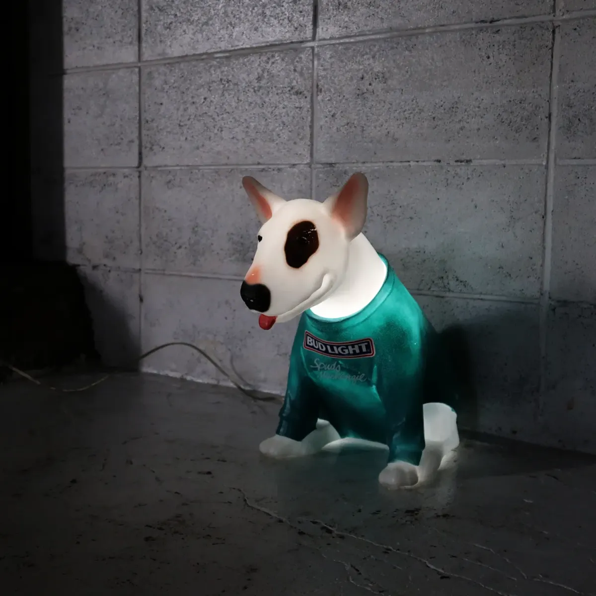 80's BUD LIGHT バド犬ライトサイン Spuds Mackenzie