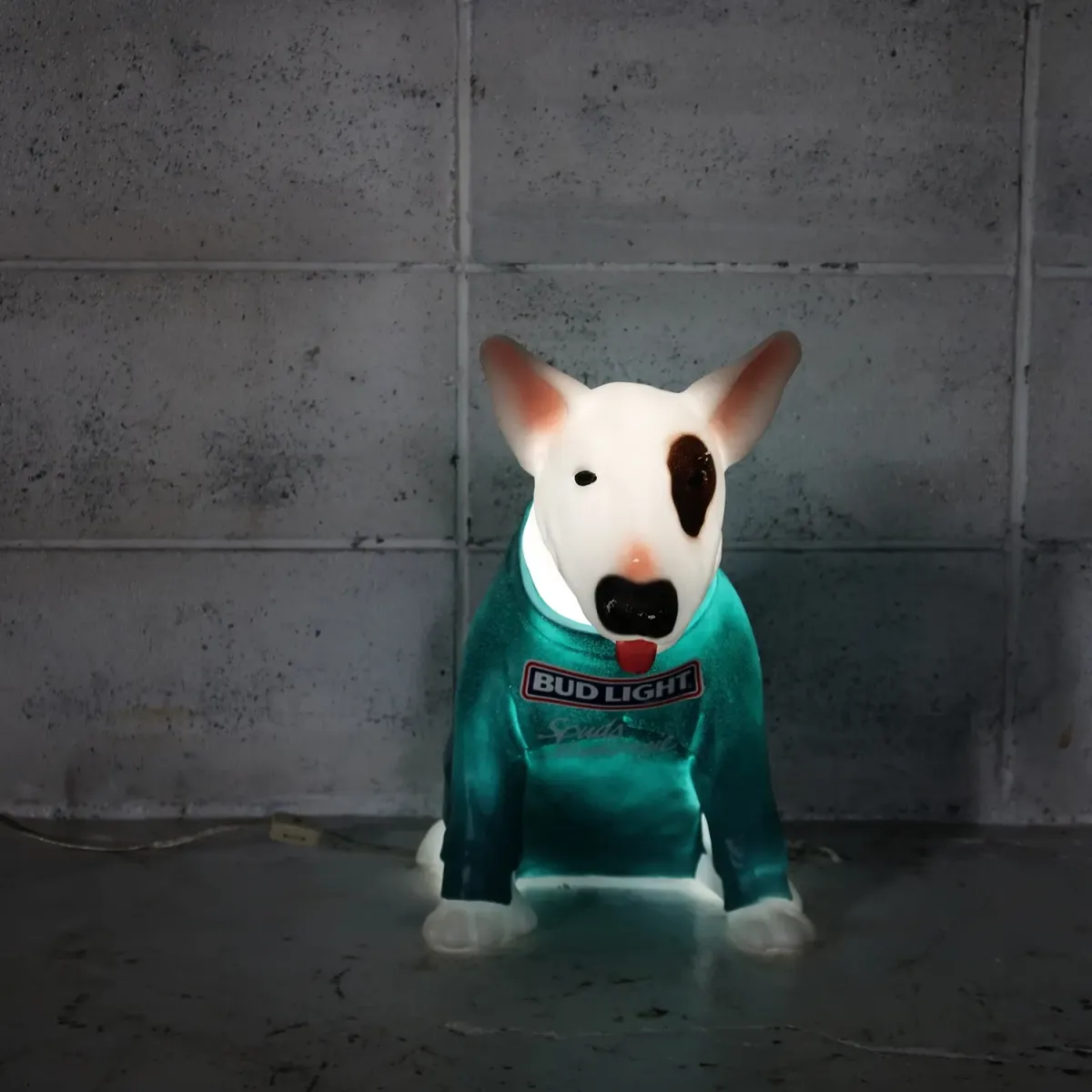 80's BUD LIGHT バド犬ライトサイン Spuds Mackenzie