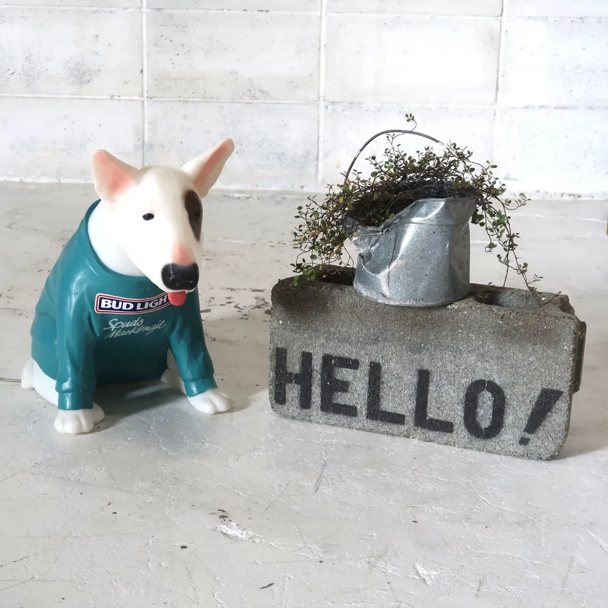 80's BUD LIGHT バド犬ライトサイン Spuds Mackenzie