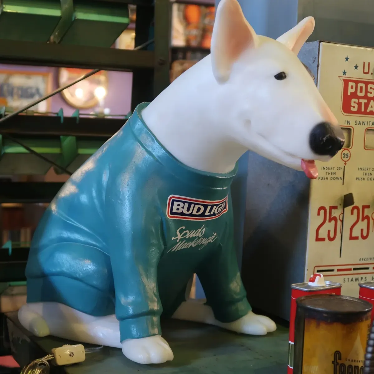 80's BUD LIGHT バド犬ライトサイン Spuds Mackenzie